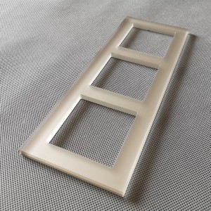 satin acid etched glass frame for socket outlets