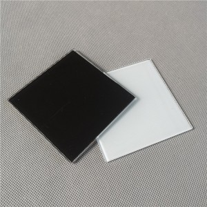custom cut back painted glass splashback