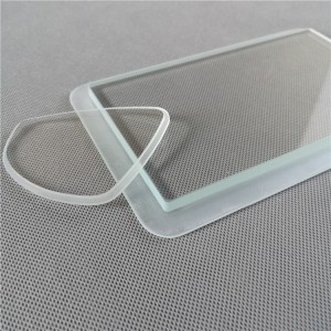 Recessed glass,step milling glass for lighting and decoration