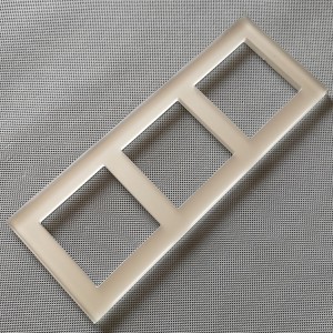 tempered etched glass frame for wall switch